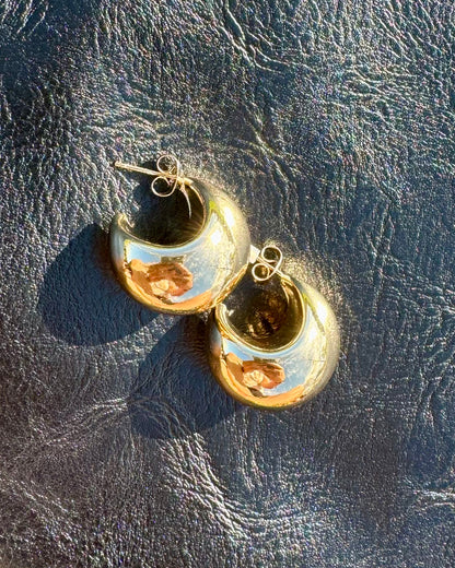 Camellia Gold Mini Earring Hoops